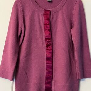 Ann Taylor Purple Knit Sweater